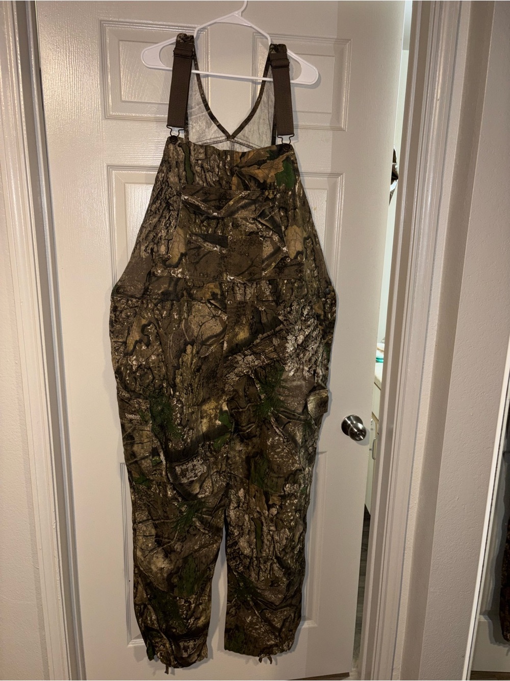 Magellan Outdoors Realtree-Style Camo Bib Overalls - Brown/Green